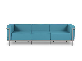 Trīsvietīgs āra dīvāns Calme Jardin Cannes, zils/gaiši pelēks cena un informācija | Dārza krēsli | 220.lv