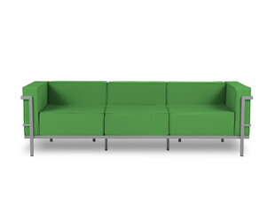 Trīsvietīgs āra dīvāns Calme Jardin Cannes, zaļš/gaiši pelēks cena un informācija | Dārza krēsli | 220.lv