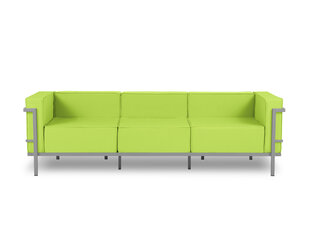Trīsvietīgs āra dīvāns Calme Jardin Cannes, gaiši zaļš/gaiši pelēks cena un informācija | Dārza krēsli | 220.lv