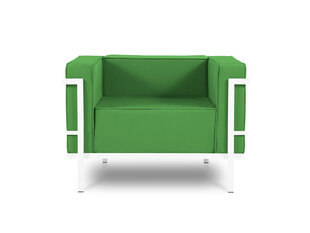 Уличное кресло Calme Jardin Cannes, зеленое/белое цена и информация | Садовые стулья, кресла, пуфы | 220.lv