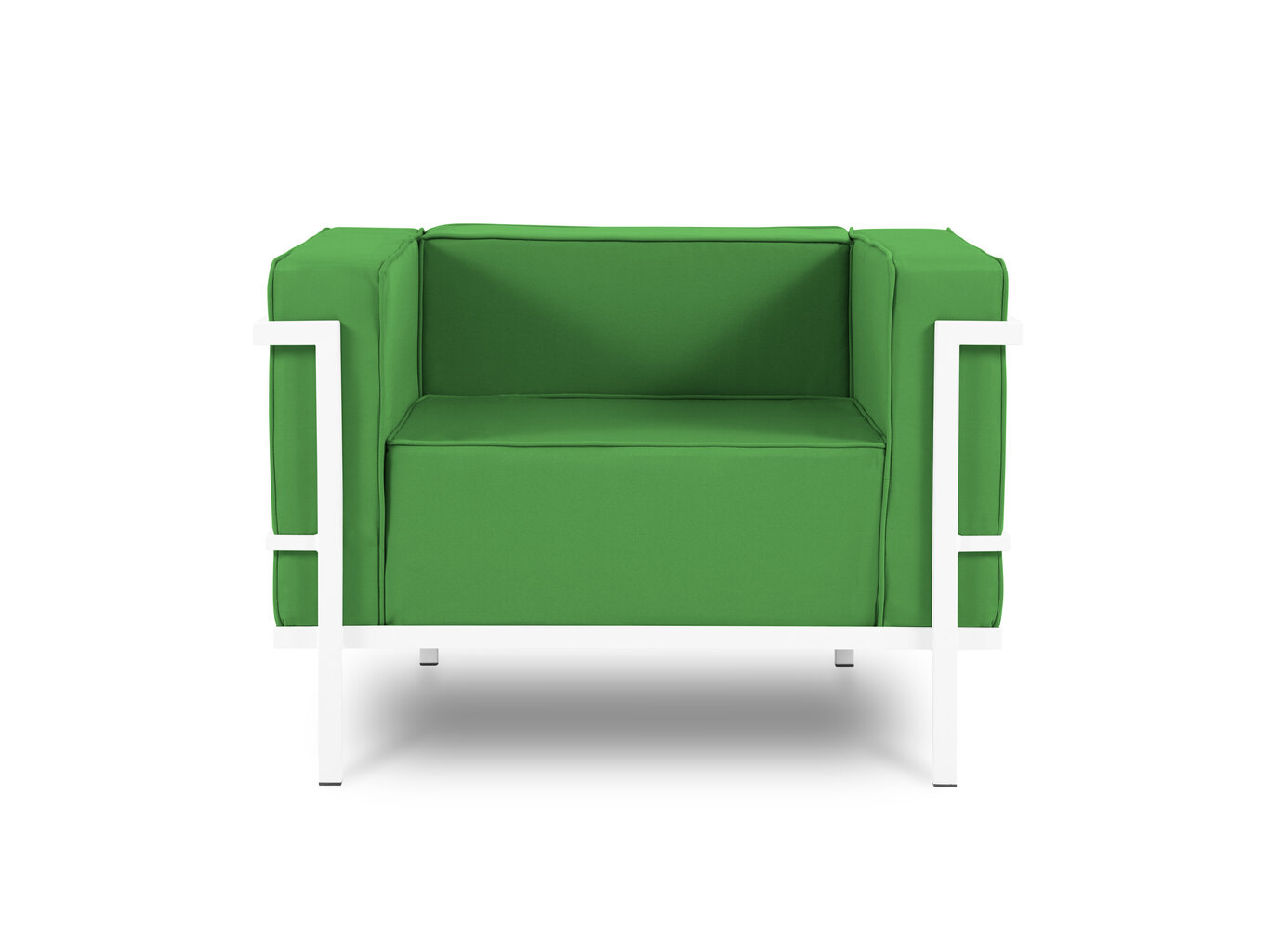 Āra krēsls Calme Jardin Cannes, zaļš/balts cena un informācija | Dārza krēsli | 220.lv
