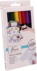 Nassau Fine Art набор маркеров для текстиля, 8 цветов цена и информация | Письменные принадлежности | 220.lv