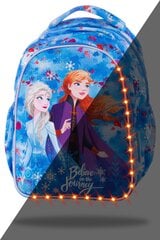 Spīdoša mugursoma CoolPack Joy S LED Ledus Sirds (Frozen II) B47306 cena un informācija | Skolas somas | 220.lv