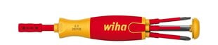 Отвертка для электрика с тонкими насадками в ручке WIHA LiftUp slimBits (6 шт.) цена и информация | Механические инструменты | 220.lv