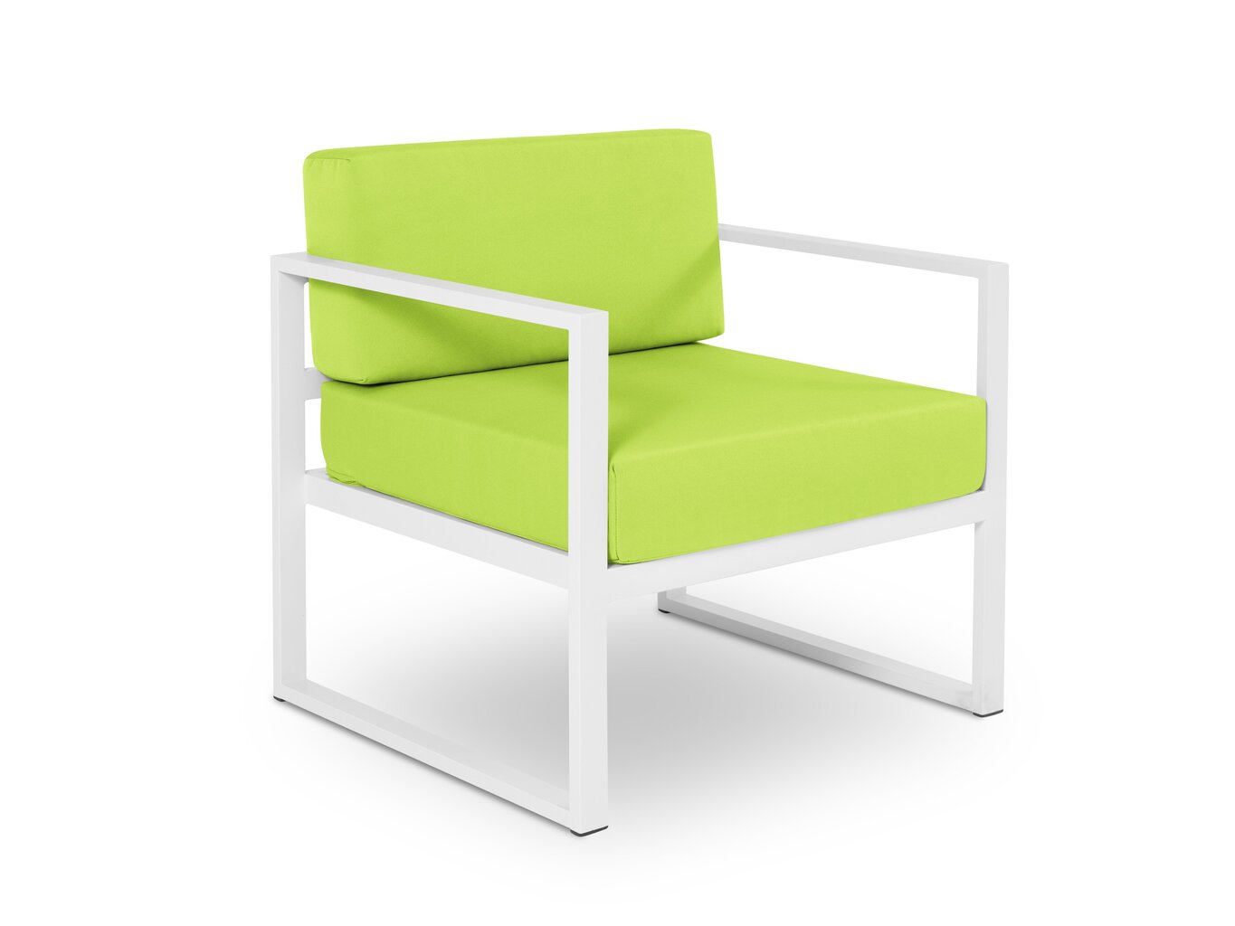 Āra krēsls Calme Jardin Nicea, gaiši zaļš/balts cena un informācija | Dārza krēsli | 220.lv
