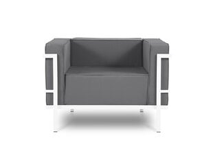 Уличное кресло Calme Jardin Cannes, темно-серое/белое цена и информация | Садовые стулья, кресла, пуфы | 220.lv