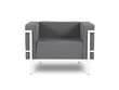 Āra krēsls Calme Jardin Cannes, tumši pelēks/balts цена и информация | Dārza krēsli | 220.lv