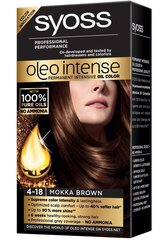 Matu krāsa SYOSS OLEO INTENSE 4-18 Mokka Brown cena un informācija | Matu krāsas | 220.lv