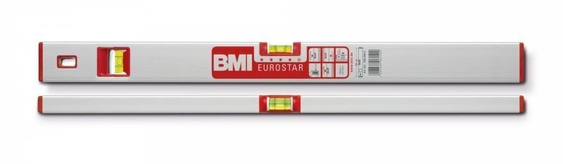 Līmeņrādis ar magnētiem BMI Eurostar (60 cm), sienas biezums 1,5 mm cena un informācija | Rokas instrumenti | 220.lv