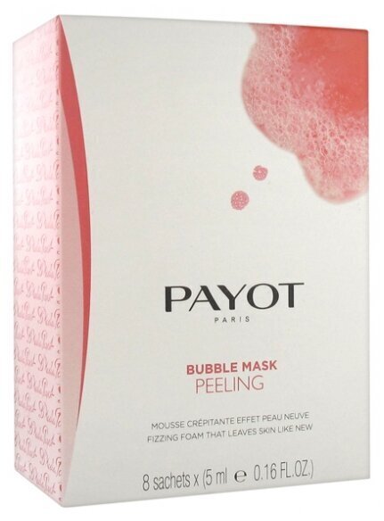 Detoksicējoša putojoša sejas maska Payot Bubble Mask Peeling 8 x 5 ml цена и информация | Sejas maskas, acu maskas | 220.lv