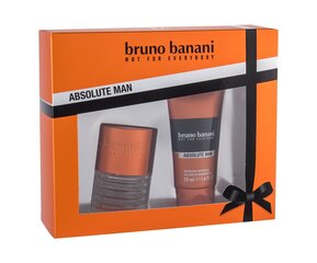 Komplekts Bruno Banani Absolute Man vīriešiem: tualetes ūdens EDT 30 ml + dušas želeja 50 ml cena un informācija | Vīriešu smaržas | 220.lv