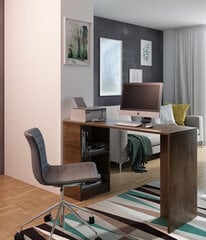 Письменный стол ADRK Furniture Jack, коричневый цена и информация | Компьютерные, письменные столы | 220.lv