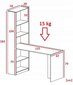 Rakstāmgalds ADRK Furniture Paul II, brūns цена и информация | Datorgaldi, rakstāmgaldi, biroja galdi | 220.lv