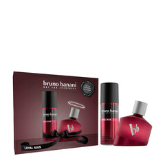 Komplekts Bruno Banani Loyal Man vīriešiem: parfimērijas ūdens EDP 30 ml + izsmidzināms dezodorants 50 ml cena un informācija | Vīriešu smaržas | 220.lv