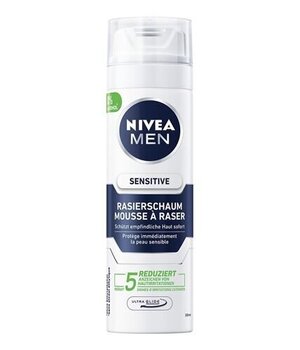 Nivea Men Sensitive skūšanās putas 200 ml cena un informācija | Skūšanās piederumi, kosmētika | 220.lv