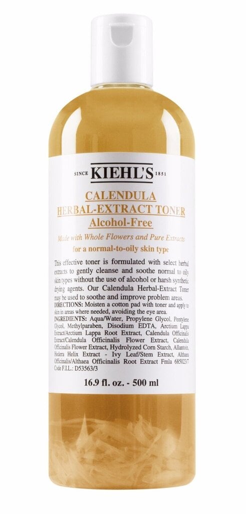 Kliņģerīšu ekstrakta sejas toniks Kiehl's Calendula Herbal Extract 500 ml цена и информация | Sejas ādas kopšana | 220.lv