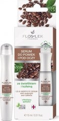 Acu serums Floslek su kofeinu, 15 ml цена и информация | Сыворотки, кремы для век | 220.lv