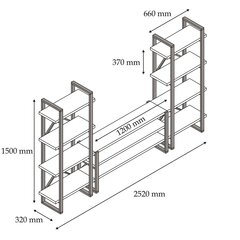 Секция Kalune Design Egzotik, белая цена и информация | Секции | 220.lv