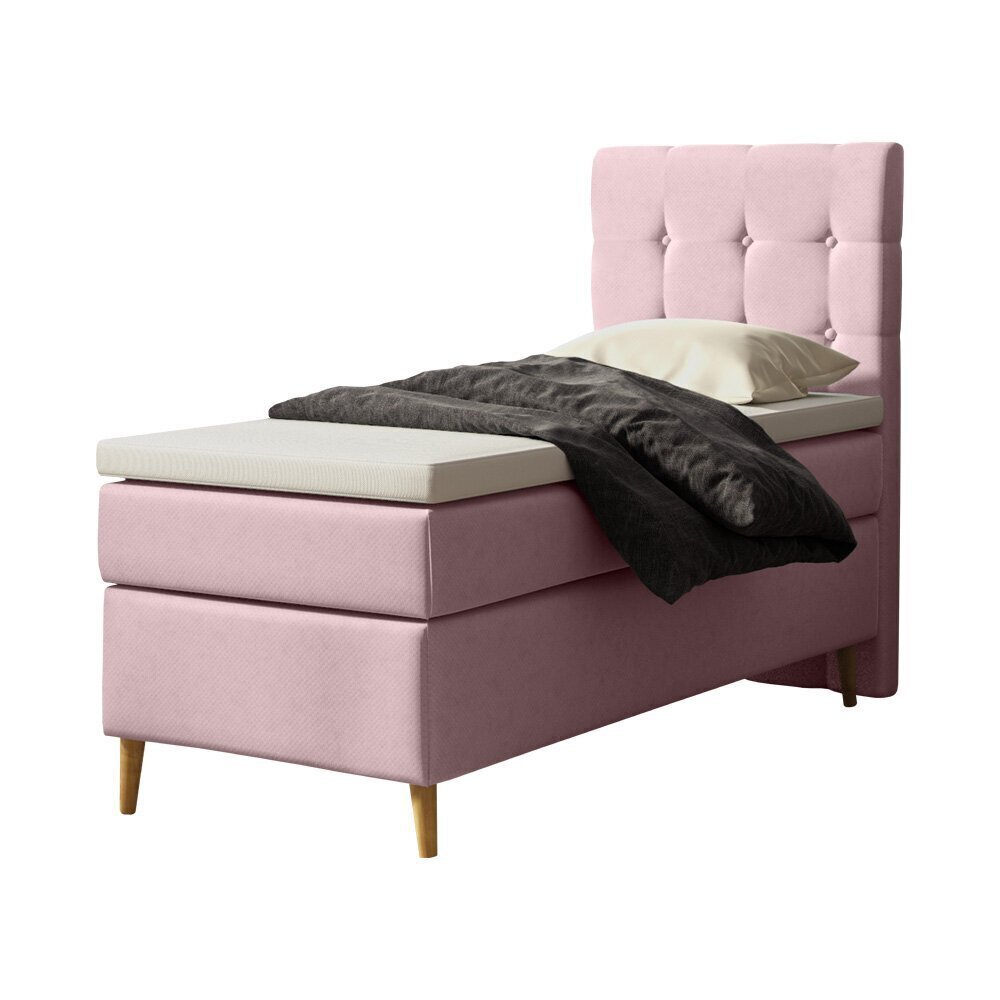 Gulta Selsey Ximor 90x200cm, rozā цена и информация | Gultas | 220.lv
