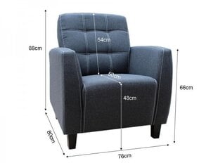 Krēsla TMS Brick, brūns цена и информация | Кресла в гостиную | 220.lv