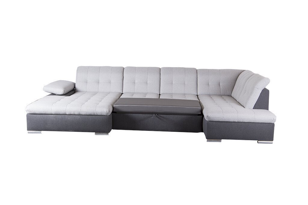 Stūra dīvāns TMS Palermo XL, pelēks cena un informācija | Stūra dīvāni | 220.lv