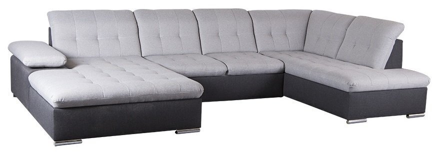 Stūra dīvāns TMS Palermo XL, pelēks cena un informācija | Stūra dīvāni | 220.lv