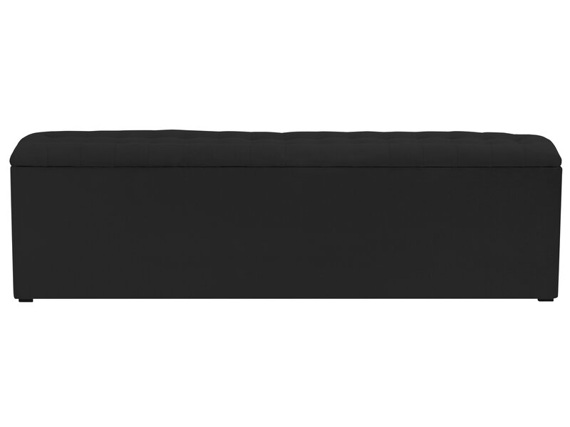 Pufs ar uzglabāšanas nodalījumu Windsor and Co Nova 200, melns internetā