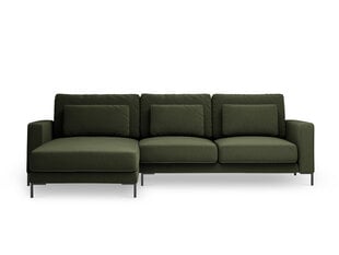 Stūra dīvāns Interieurs86 Seine, tumši zaļš цена и информация | Угловые диваны | 220.lv