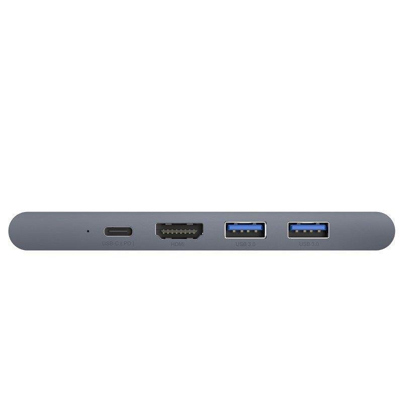 Baseus CAHUB-L0G 7 in 1 dokstacija priekš MacBook / HDMI / 2 x USB 3.0 / USB-C / rj45 / SD / Micro SD Thunderbolt C+ цена и информация | Adapteri un USB centrmezgli | 220.lv