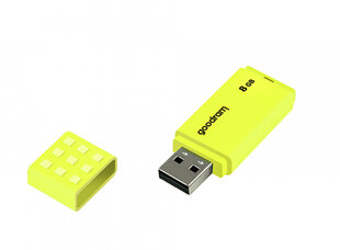 Zibatmiņa GOODRAM 64 GB UME2 USB 2.0, dzeltena cena un informācija | USB Atmiņas kartes | 220.lv