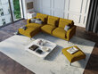 Stūra dīvāns Interieurs86 Seine, dzeltens цена и информация | Stūra dīvāni | 220.lv