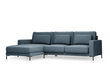 Stūra dīvāns Interieurs86 Seine, zils цена и информация | Stūra dīvāni | 220.lv