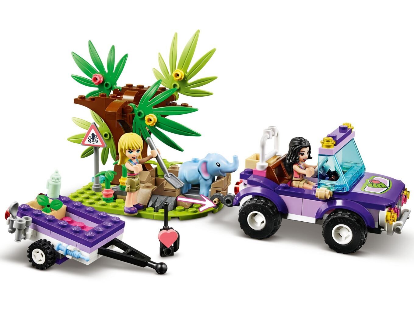 41421 LEGO® Friends Zilonēna glābšana džungļos cena un informācija | Konstruktori | 220.lv