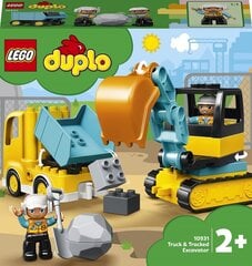 10931 LEGO® DUPLO Грузовик и гусеничный экскаватор цена и информация | Конструкторы | 220.lv