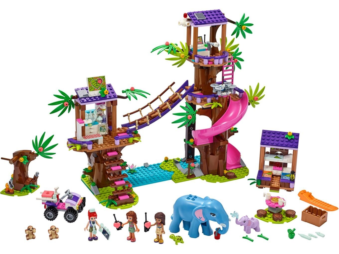 41424 LEGO® Friends Glābšanas bāze džungļos cena un informācija | Konstruktori | 220.lv