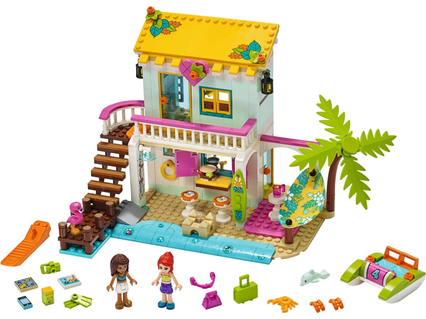 41428 LEGO® Friends Pludmales mājiņa cena un informācija | Konstruktori | 220.lv