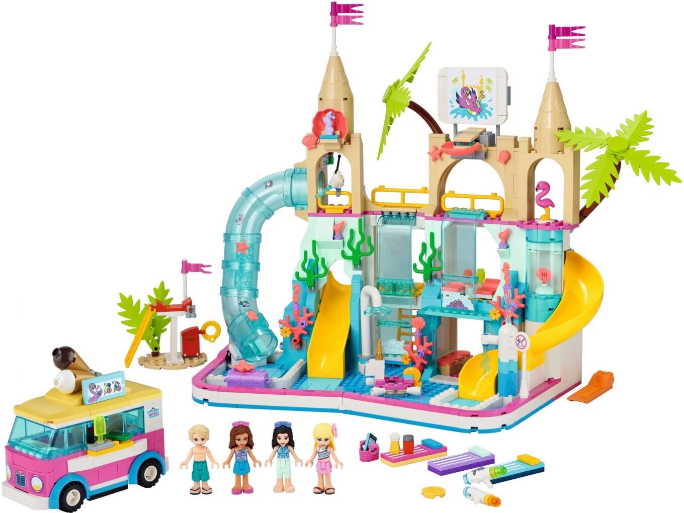 41430 LEGO® Friends Vasaras atrakciju ūdens parks цена и информация | Konstruktori | 220.lv