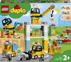 10933 LEGO® DUPLO Town Башенный кран и строительство цена и информация | Конструкторы | 220.lv