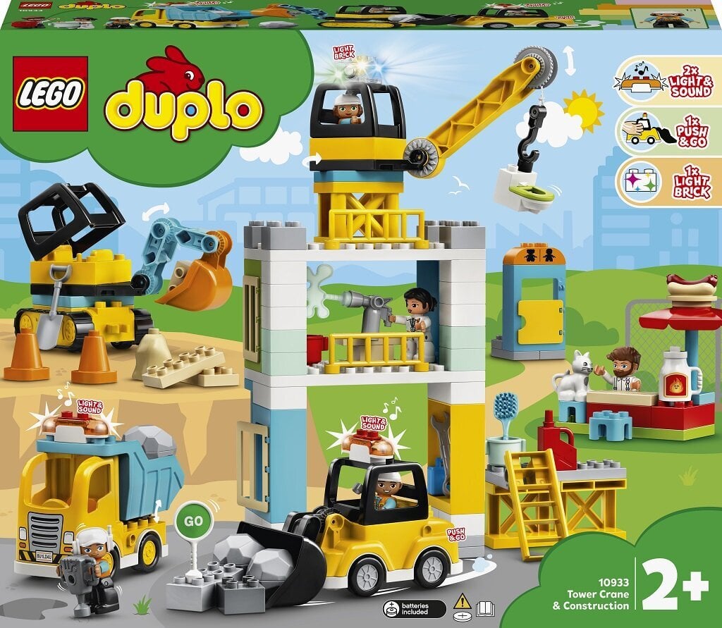 10933 LEGO® DUPLO Town Башенный кран и строительство цена | 220.lv