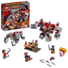 21163 LEGO® Minecraft Sarkanakmens kaujas cena un informācija | Konstruktori | 220.lv