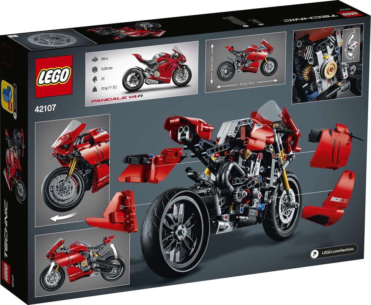 42107 LEGO® Technic Ducati Panigale V4 R цена и информация | Konstruktori | 220.lv