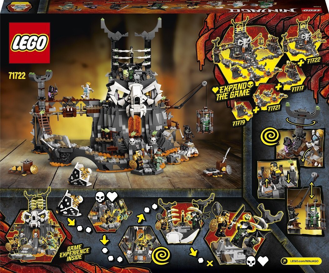 71722 LEGO® NINJAGO Galvaskausu burvja pazemes cietumi cena un informācija | Konstruktori | 220.lv