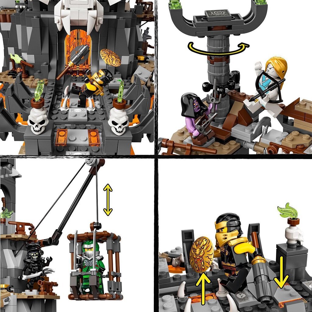 71722 LEGO® NINJAGO Galvaskausu burvja pazemes cietumi цена и информация | Konstruktori | 220.lv