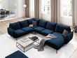 Stūra dīvāns Cosmopolitan Design Panoramic Vienna, zils/melns цена и информация | Stūra dīvāni | 220.lv
