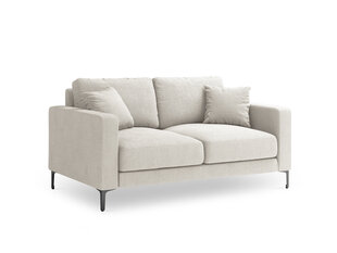Divvietīgs dīvāns Kooko Home Poeme, gaišas smilškrāsas/melns cena un informācija | Dīvāni | 220.lv