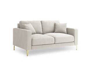 Divvietīgs dīvāns Kooko Home Poeme, gaišas smilškrāsas/zelta krāsas cena un informācija | Dīvāni | 220.lv