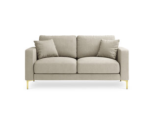 Divvietīgs dīvāns Kooko Home Poeme, smilškrāsas/zelta krāsas cena un informācija | Dīvāni | 220.lv