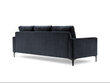 Trīsvietīgs samta dīvāns Kooko Home Harmony, tumši zils cena un informācija | Dīvāni | 220.lv