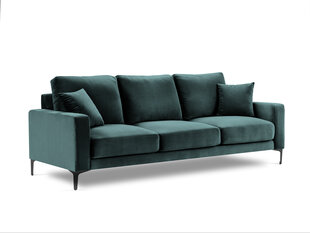 Трехместный бархатный диван Kooko Home Harmony, зеленый цена и информация | Диваны | 220.lv