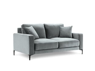 Двухместный бархатный диван Kooko Home Harmony, светло-серый цена и информация | Диваны | 220.lv